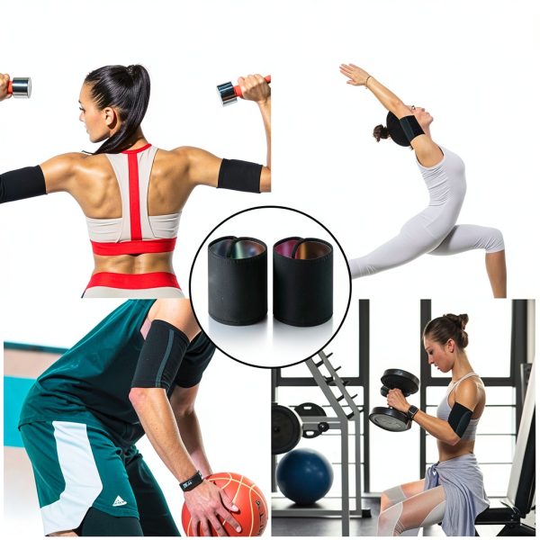 XSWNGXX Arm Trimmers for Women & Men Adjustable Sweat Trainer Black-1