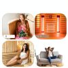 Sauna Backrest 2PCS TOLHYUN Wooden Slip-Resistant S-Shape Sauna Chair-5