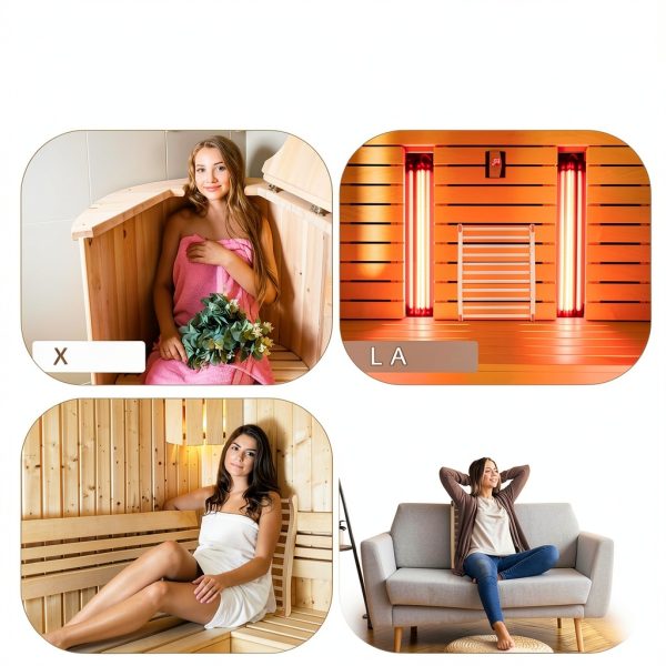 Sauna Backrest 2PCS TOLHYUN Wooden Slip-Resistant S-Shape Sauna Chair-5